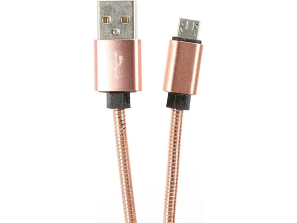Omega USB-A - microUSB-kabel 1 m gull (OUFBB6MBOXRG)