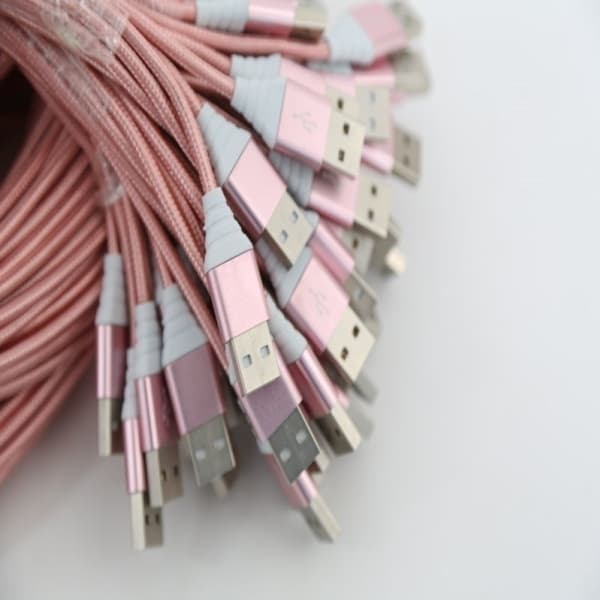 Omega Omega Micro USB USB Cable, 1.5A, 2m, rose gold (44177)