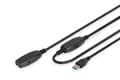 Miniatyrbild 4 av 5: DIGITUS - USB-förlängningskabel - USB typ A (hane) till USB typ A (hona) - USB 3.0 - 10 m - aktiv - svart