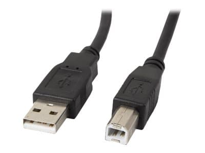 Lanberg - USB-kabel - USB (hane) till USB typ B (hane) - USB 2.0 - 50 cm - svart