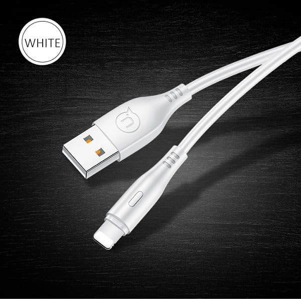 Kabel USB Usams USB-A - Lightning 1 m Biały (SJ266USB02)