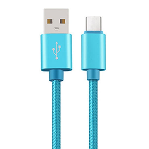 USB-C/Type-C Snabbladdningskabel 200cm (Slitstark/Metallhuvuden)