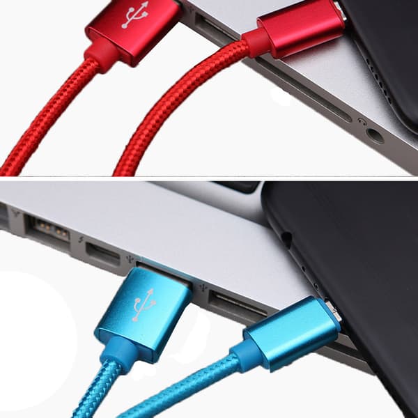 USB-C/Type-C Snabbladdningskabel 200cm (Slitstark/Metallhuvuden)