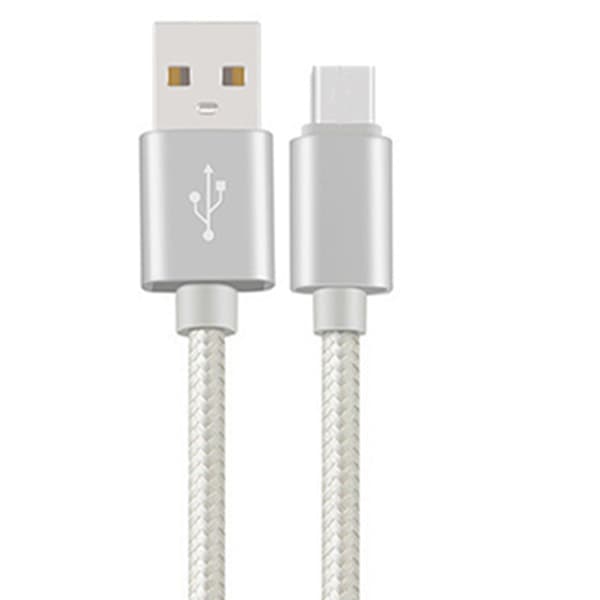 USB-C/Type-C Snabbladdningskabel 200cm (Slitstark/Metallhuvuden)