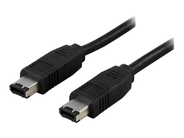 DELTACO - IEEE 1394-kabel - 6-PIN FireWire (han) til 6-PIN FireWire (han) - 2 m