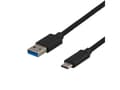 Miniatyrbild 5 av 5: DELTACO - USB-adapter - 24 pin USB-C (hane) till USB typ A (hane) - USB 3.1 Gen 1 - 3 A - 25 cm - svart