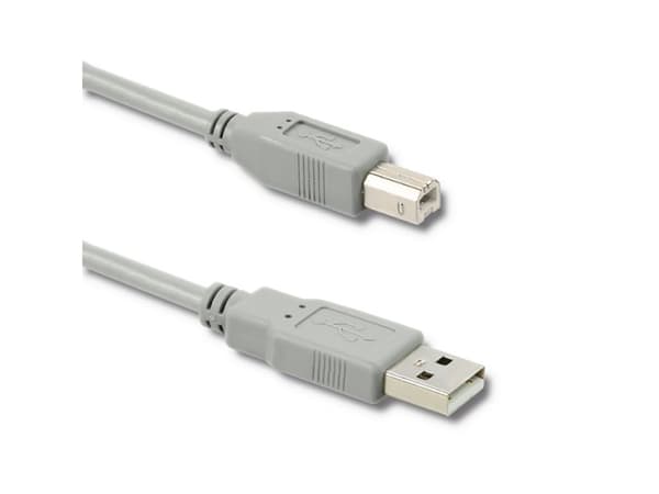 Qoltec - USB-kaapeli - USB (han) til USB Type B (han) - USB 2.0 - 19 cm - musta