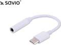 Pikkukuva 5 / 5: Savio AK-35, Valkoinen, USB C, 3.5mm, 0,12 m, Uros, Naaras