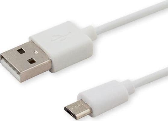 SAVIO CL-123 - USB-kabel - Micro-USB type B (hann) til USB (hann) - USB 2.0 - 2.1 A - 1 m - hvit