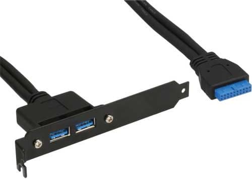 InLine 33390C, 0,5 m, USB 3.2 Gen 1 (3.1 Gen 1), Honkoppling, Honkoppling, 1 styck