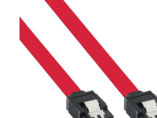 InLine 27303, 0,3 m, SATA I, Röd