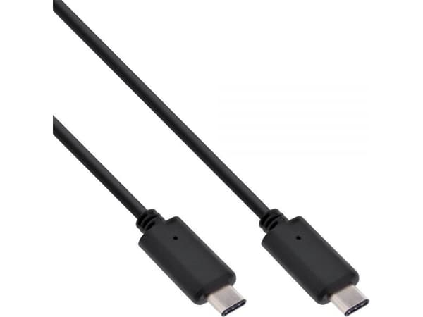 InLine USB 3.1 Typ C, 2m, 2 m, USB C, USB C, USB 3.2 Gen 2 (3.1 Gen 2), Uros/uros, Musta