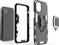 Pikkukuva 5 / 5: Hurtel Ring Armor panssaroitu hybridi tapauksessa kansi + magneettinen haltija iPhone 12 mini sininen universaali