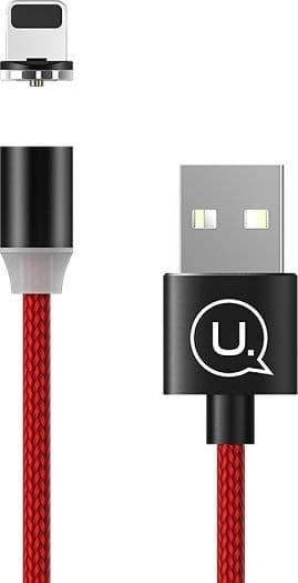 Kabel USB Usams USB-A - Lightning 1 m Czerwony (63738-uniw)