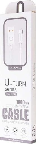 Kabel USB Usams USB-A - USB-C 1 m Biały (63880-uniw)