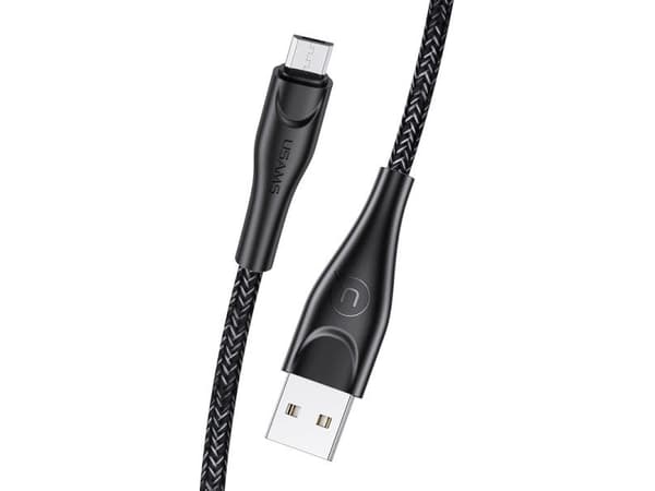 Kabel USB Usams USB-A - microUSB 1 m Czarny (63791-uniw)