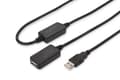 Miniatyrbild 4 av 5: DIGITUS USB 2.0 Repeater Cable DA-73102 - USB-förlängningskabel - USB (hane) till USB (hona) - USB 2.0 - 20 m - aktiv