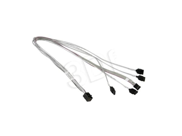 Supermicro - SAS intern kabel - med sidebånd - crossover - 4 x Mini SAS HD (SFF-8643) (hann) til SATA, sidebånd (hunn) - 55 cm