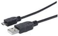 Miniatyrbild 2 av 5: Manhattan USB A - MicroUSB B, 1 m, USB A, Micro-USB B, USB 2.0, Hane/Hane, Svart
