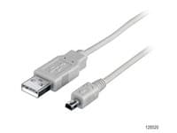 Equip 128521, 1,8 m, USB A, Mini-USB B, USB 2.0, Hankjønn/hankjønn, Sort