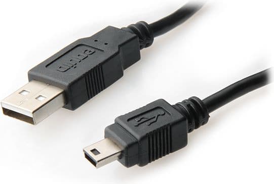 Equip 128521, 1,8 m, USB A, Mini-USB B, USB 2.0, Hankjønn/hankjønn, Sort