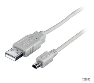 Equip 128521, 1,8 m, USB A, Mini-USB B, USB 2.0, Hankjønn/hankjønn, Sort