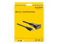 Miniatyrbilde 2 av 5: Delock - USB / seriell-kabel - USB (hann) til RS-232 (hann) - 4 m - tommelskruer - svart