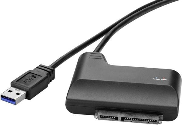 Renkforce RF-4472916, Svart, 1 styck, 5 Gbit/s, 0,3 m