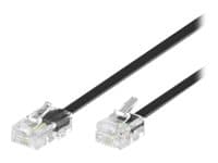 MicroConnect Modular - Nätverkskabel - RJ-11 (hane) till RJ-45 (hane) - 1 m - svart