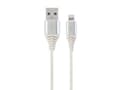 Miniatyrbild 3 av 5: Cablexpert Premium - Lightning-kabel - USB hane till Lightning hane - 1 m - vit, silver