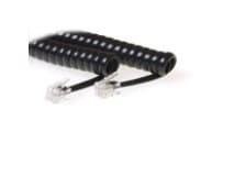 MicroConnect - Telefonkabel - RJ-10 (hane) till RJ-10 (hane) - 1.5 m - svart