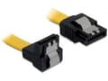 Miniatyrbild 4 av 5: Delock Cable SATA - SATA-kabel - Serial ATA 150/300/600 - SATA (hona) till SATA (hona) - 10 cm - nedåtvinklad kontakt, sprintlåsning, rak kontakt - g