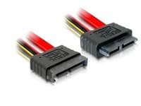 Delock SATA Slimline cable - SATA-kabel - Slimline SATA (hann) til Slimline SATA (hunn) - 30 cm