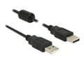 Miniatyrbild 1 av 2: Delock - USB-kabel - USB (hane) till USB (hane) - USB 2.0 - 1.5 m - svart