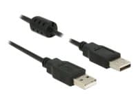 Delock - USB-kabel - USB (hane) till USB (hane) - USB 2.0 - 1.5 m - svart