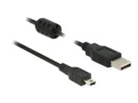 DeLOCK - USB-kabel - USB (han) til mini-USB type B (han) - USB 2.0 - 50 cm - sort