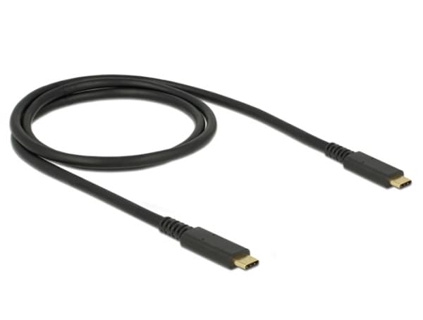 Delock - USB-kaapeli - USB-C (han) til USB-C (han) - USB 3.1 Gen 2 - 3 A - 1 m - lajittelu