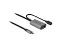 Pikkukuva 4 / 4: Delock - USB-jatkojohto - USB-C (uros) DC-liitäntään, USB Type A (naaras) - USB 3.1 Gen 1 - 5 m - harmaa, musta