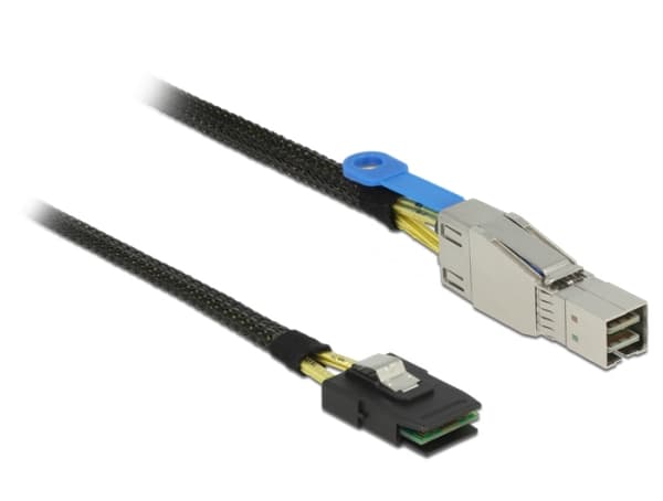 Delock - SAS-kabel intern till extern - SAS 6Gbit/s - 36 pin 4x Mini SAS HD (SFF-8644) (hane) till 36 stifts 4i Mini MultiLane (hane) - 1 m