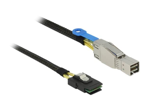 Delock - SAS-kabel intern till extern - SAS 6Gbit/s - 36 pin 4x Mini SAS HD (SFF-8644) (hane) till 36 stifts 4i Mini MultiLane (hane) - 1 m