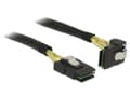 Miniatyrbild 2 av 2: Delock - Intern SAS-kabel - SAS 6Gbit/s - mini-SAS (SFF-8087) (hane) till mini-SAS (SFF-8087) (hane) - 1 m - 90° kontakt