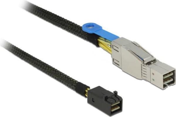 Delock - SAS-kabel intern till extern - SAS 12Gbit/s - Mini SAS HD (SFF-8644) (hane) till Mini SAS HD (SFF-8643) (hane) - 1 m