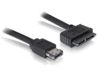 DeLOCK Power Over eSATA-kabel - Power Over eSATA-kabel - Slimline SATA (hona) till 11-stifts USB/eSATA (5 V) (hane) - 50 cm