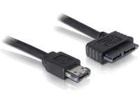 DeLOCK Power Over eSATA-kabel - Power Over eSATA-kabel - Slimline SATA (hona) till 11-stifts USB/eSATA (5 V) (hane) - 50 cm