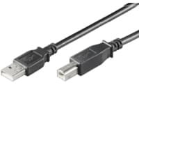 MicroConnect USB 2.0 - USB-kabel - USB typ B (hane) till USB (hane) - USB 2.0 - 1.8 m - svart