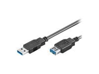 MicroConnect USB 3.0 - USB-förlängningskabel - USB typ A (hona) till USB typ A (hane) - USB 3.0 - 5 m - svart