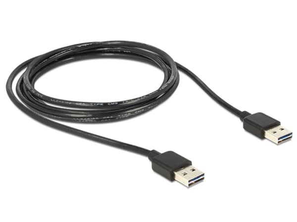 DeLOCK EASY-USB - USB-kaapeli - USB (han) til USB (han) - USB 2.0 - 1 m - lajittelu