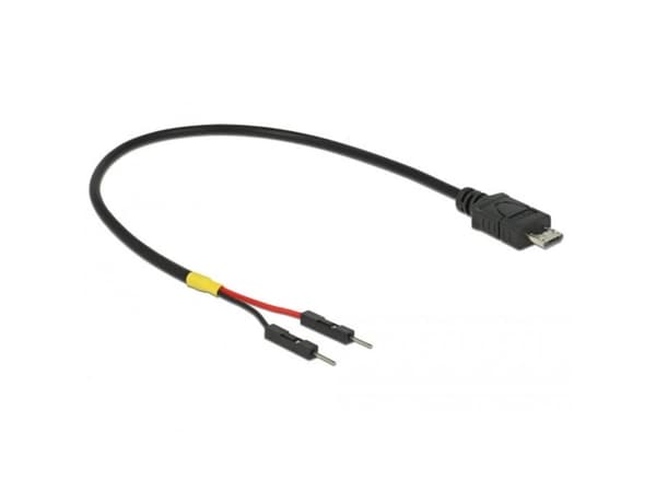 DeLOCK 85407, 0,2 m, Mini-USB B, Musta