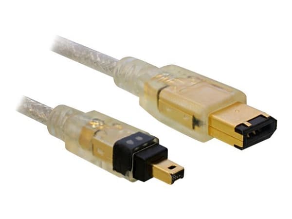 Delock - IEEE 1394-kabel - 6 pin FireWire (hane) till 4 pin FireWire (hane) - 1 m