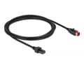 Miniatyrbild 3 av 5: Delock - USB-kabel med egen strömförsörjning - USB PlusPower (24 V) (hane) till 4-stifts mini-DIN (hane) - 24 V - 4 m - svart